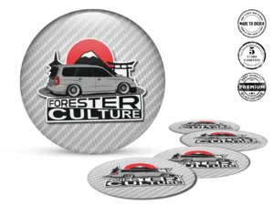 Subaru Wheel Stickers Elite Gravitational Surge Grid